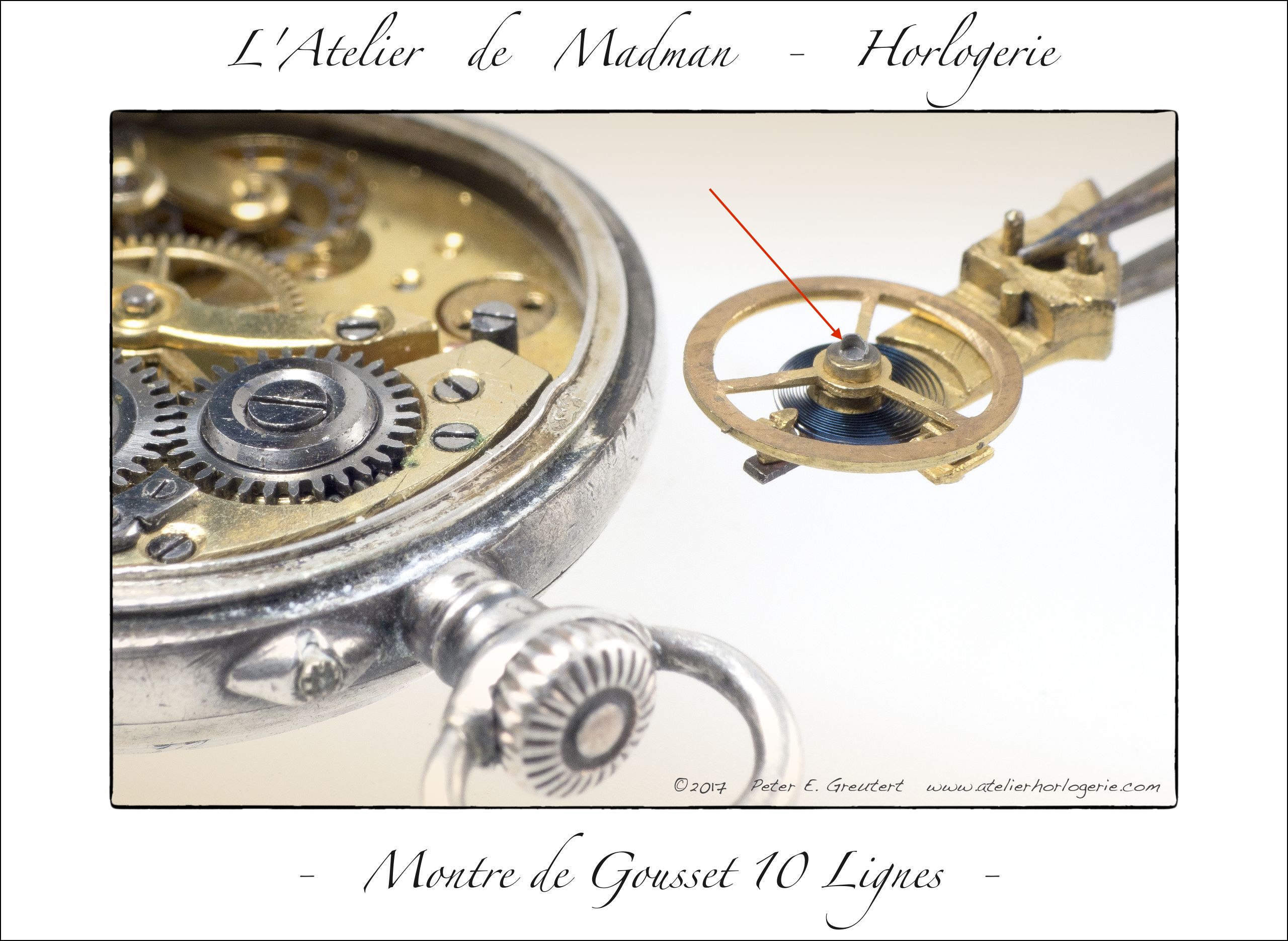 10 Paires D'aiguilles Pour Montre à Gousset Dorée - Taille 17 1/2 Mm - Occasion